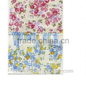 Fashion colorful flower Print Fabric as custom design