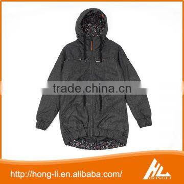 Custom Women 's Polyester Woven Plain Varsity Outdoor Padded Jacket Wholesale