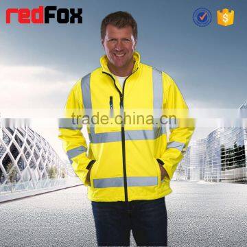 hi Vis 3M Cheap Reflective Electrical Fleece Safety Jacket photo-3