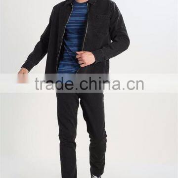 MGOO Slim Fit Horizontal Stripe T-shirts For Men Custom Short Sleeve T Shirt With Pocket photo-4