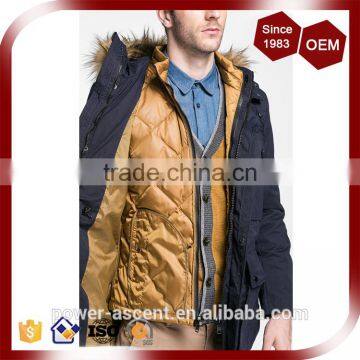 New Design Detachable 3-in-1 Functional Hooded Lining Padding Quilting Jacket photo-4