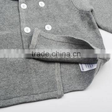 Gray Fashion Crochet Baby Cardigan photo-4