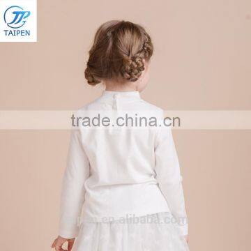 2017 Spring Children t Shirt With Flower Patterns For Girls Long Sleeves Kids t Shirt photo-4