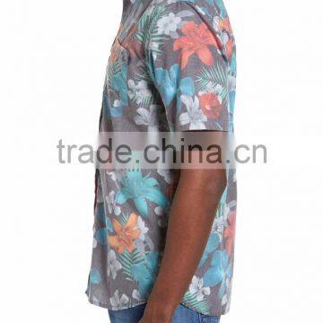 Vibrant Floral-print Men's Latest Formal Easy Shirt