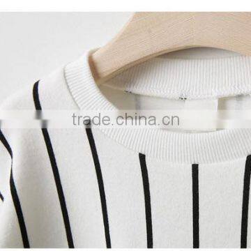 2-7 Years New 2017 Wholesale Autumn Long Sleeve O-Neck Stripe Kids Girls Coats (pick Size Color) photo-4