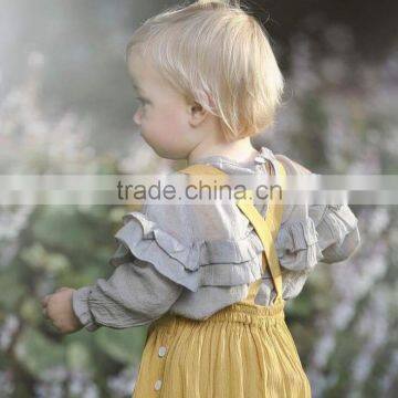 0-3 Years Wholesale 2017 New Autumn Cotton Full Sleeves Baby Blouse (pick Size Color) photo-2