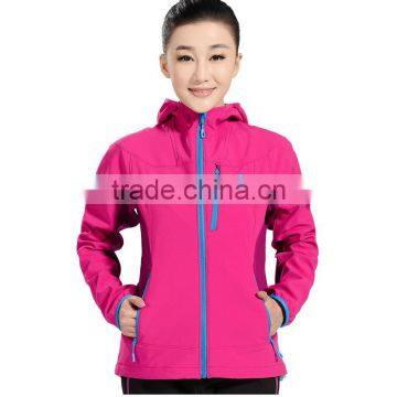 High Quality Womens Waterproof Zipper Softshell Jacket for Outdoor photo-2