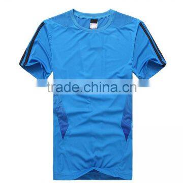 New Fashion Mens Quick Dry Short Sleeve Blank T shirt 100% Polyester Sport shirt Tees