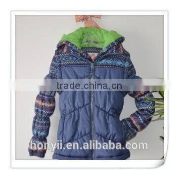 WOMEN LADY'S PRINT PUFFY JACKET