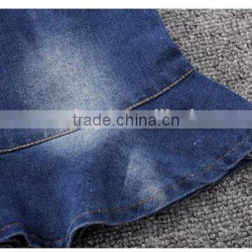 Wholesale Summer Cotton Denim Children Girls Dress photo-4