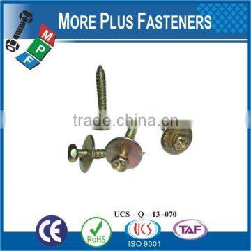 SEMS DIN 6901 SCREW WITH FLAT WASHER ASSBMBLIES SLOT INDENT HEX HEAD SHARP POINT TAPPING SCREW photo-3