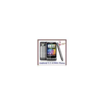 capactive screen A5000 Android 2.2 Dual SIM WIFI TV GPS Smart Phone $135 free shipping by western union