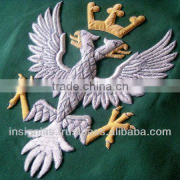 Hand Embroidered Military Crest & Banner