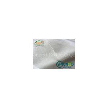 100% Polyester Interlining Fabric , 75D * 75D Interlining Material