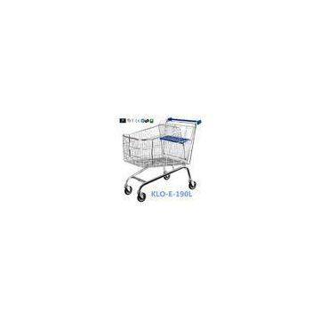 Unfoldable 190 Litre UK Shopping Cart / Metal Shopping Carts For Kids