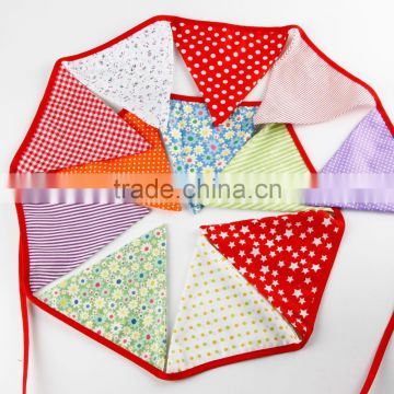 Christmas decoration pennant triangle bunting string flag for party