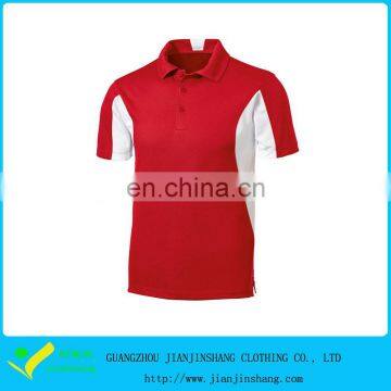 Contrast Color Customized Embroidery Logo Dri Fit Glof Shirts For Men