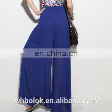 Fancy Hot selling lady balloon pants women chiffon long summer pants OEM service pants
