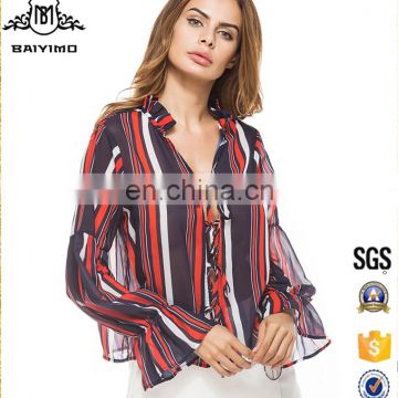 2017 New Fashion Top Seller Sexy Lady Women Chiffon Casual Top