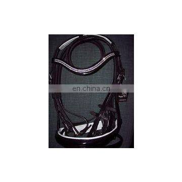 Equestrian leather horse bridles