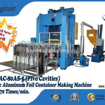 Automatic aluminum foil container production line