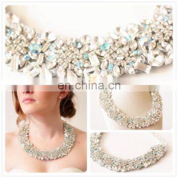 Aidocrystal Rhinestone choker Statement Necklaces For Women Fashion Vintage Chokers Party Jewelry