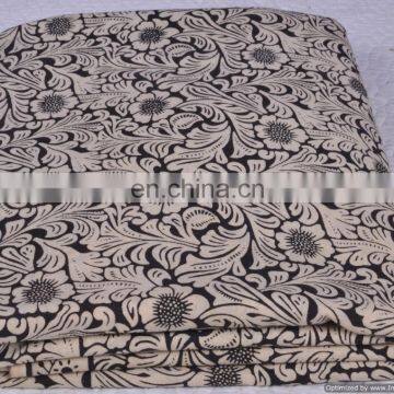 Indian Handmade cotton Fabric Hand Block Printed Sanganeri Print Fabric Floral Art Decor