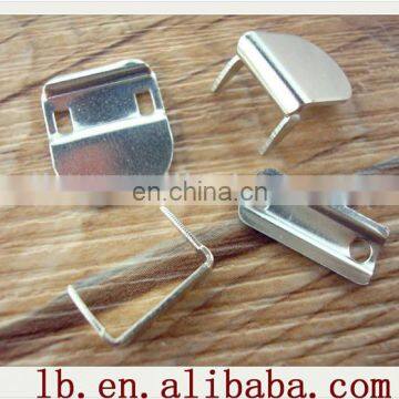 2013 high quality silver ,anti-brass metal trousers hook and bar for garment for garment