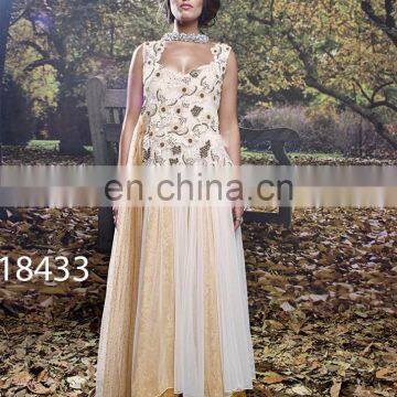 Latest Brasso Net Gowns Designs for Girl