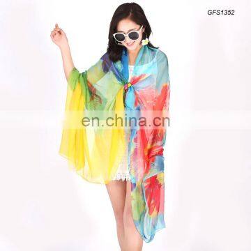 wholesale high quality infinity silk Pareo scarf