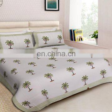 beautiful designs handmade printed jaipuri bedsheets double bed sheet from india