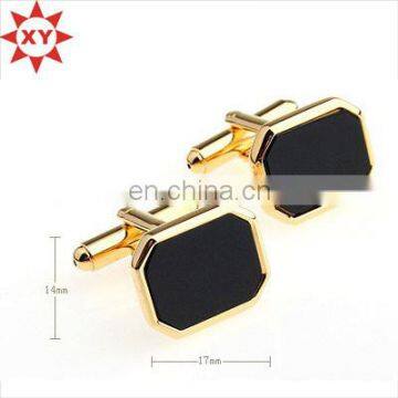 Black color bulk gold cufflinks enamel