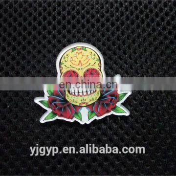 Promotional customized shaped Acrylic badges with pin