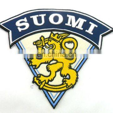 custom wholesale 100% polyester embroidery 3D patch