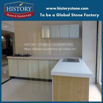 White Galaxy Artificial Quartz Countertops photo-4