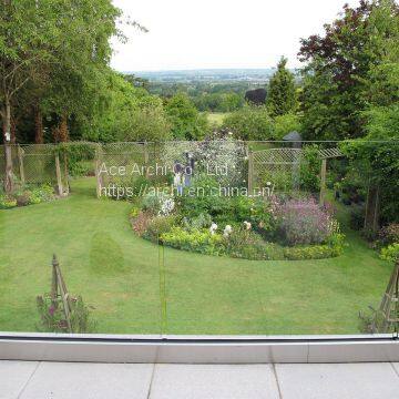 Aluminum Deck Railing / Glass Balustrade / U Channel Glass Railing for Balcony photo-4