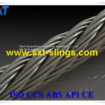 ungalvanized steel wire rope with PVC