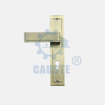 Causte Front Door Privacy Antique Brass Door Lock Handles