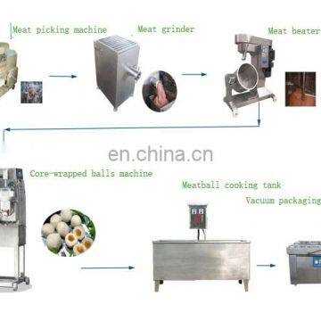 High efficiency core-wrapped balls macine/meatball machine maker with boiler