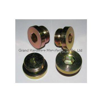 NPT,BSP Thread 1 Inch Steel Zinc Plated Hydraulic Pipe Plug,Metric Thread Available photo-5