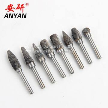 12MM Head tungsten carbide rotary burr Die Grinder Bit 1/4-Inch Shank File rotary file