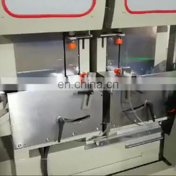 digital display double saw aluminum window door machine