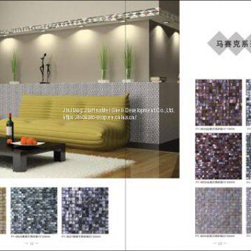 High Quality Shell Mosaic Tiles on Mesh FY-B018 photo-2