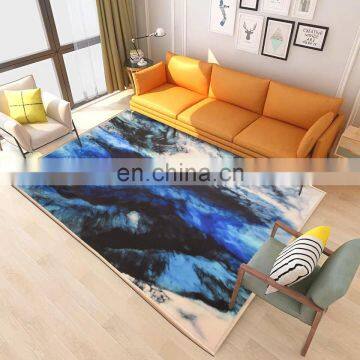 Manufacturer household custom modern digital  polyester printed multicolor area rug mat carpet