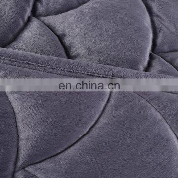 Factory Direct Sale 48x72Inch 60x80Inch Minky Fleece Quilted Weighted Gravity Blanket For Adult Autism photo-3