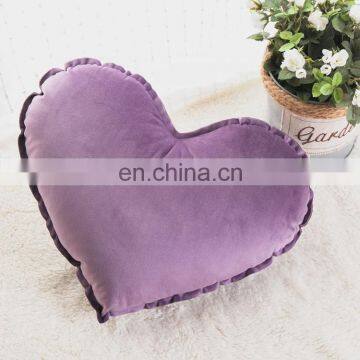 Custom Cute Purple Heart Shaped Pillow Toy Throw Pillows Gift for Living Room