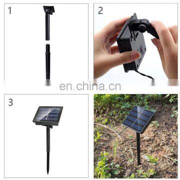 Garden Wedding Decoration Metal Display Outdoor Christmas Tree Copper Wire LED Solar Garland String Light photo-5