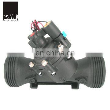 water flow control irrigation solenoid valve 3 inch DN80  PE90 sprinkler drip system stop valve close slowly 3 in.