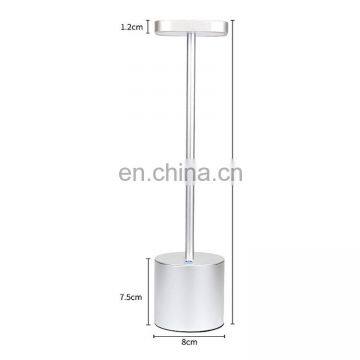 2021 New Products Outdoor Restaurant IP54 Waterproof Wireless USB Rechargeable Battery Cordless Led Table Lamp photo-3