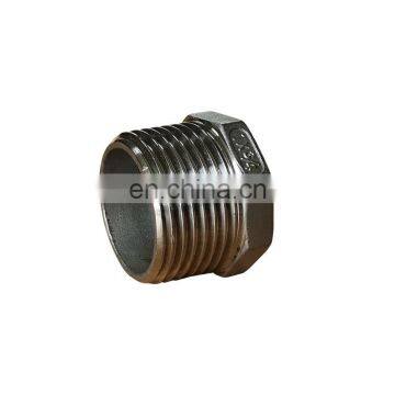 1 Inch *3/4 Inch 304 Forged Stainless Steel Hex Reducer Threaded Bushing Connector photo-2